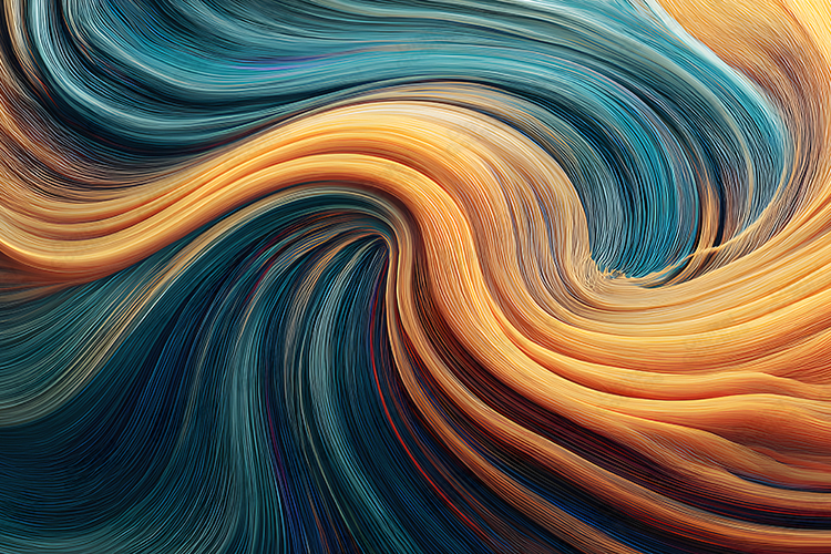 Flowing Abstract Swirl Texture Colorful Dynamic Art Design