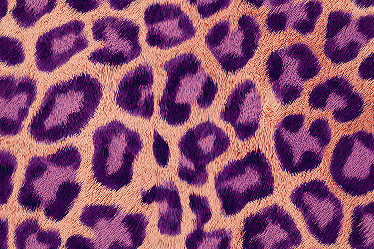 Purple Leopard Print Texture Bold Fashion Animal Pattern