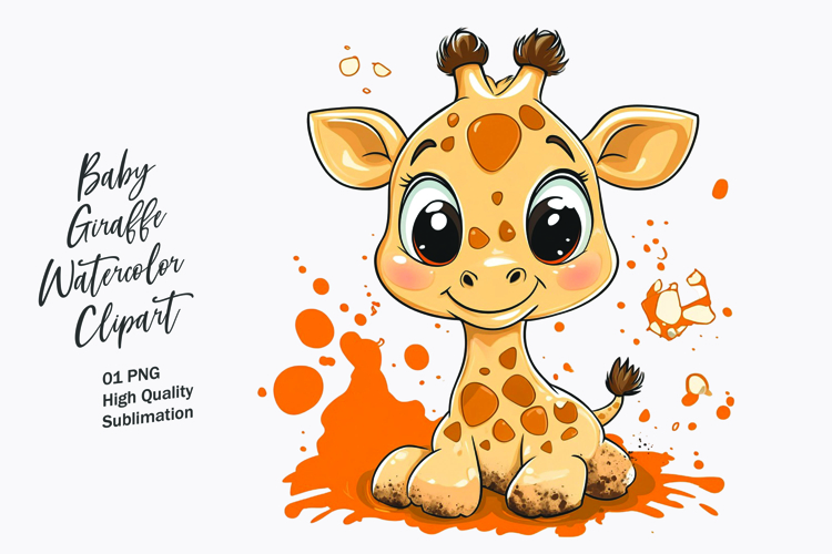 Cute Giraffe Clipart Image 4