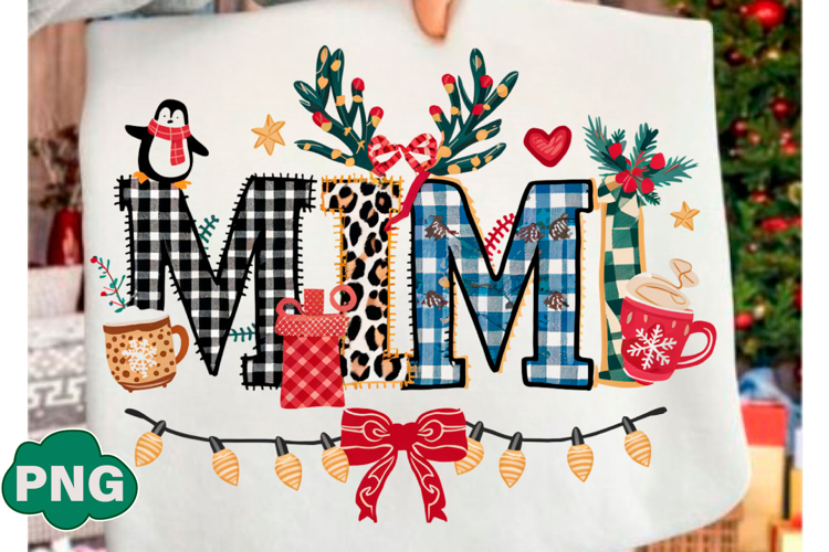 Christmas Mimi PNG Trendy T-shirt