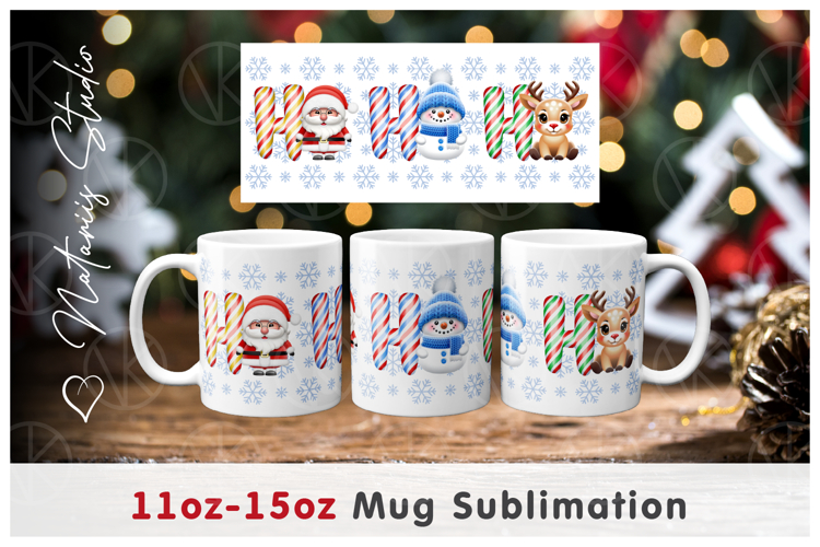 Ho-Ho-Ho. Funny Christmas Design - 11oz/15oz Coffee Mug.