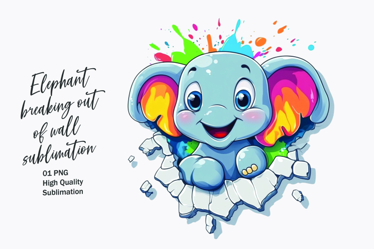 Baby Elephant Clipart Image 8
