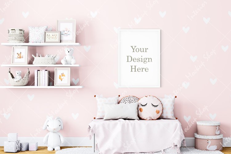 Frame Mockup Kids, Interior Mockup, Room Mockup
