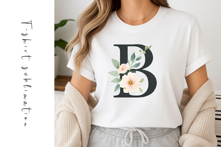 Alphabet, Letters, Monogram, White Flowers