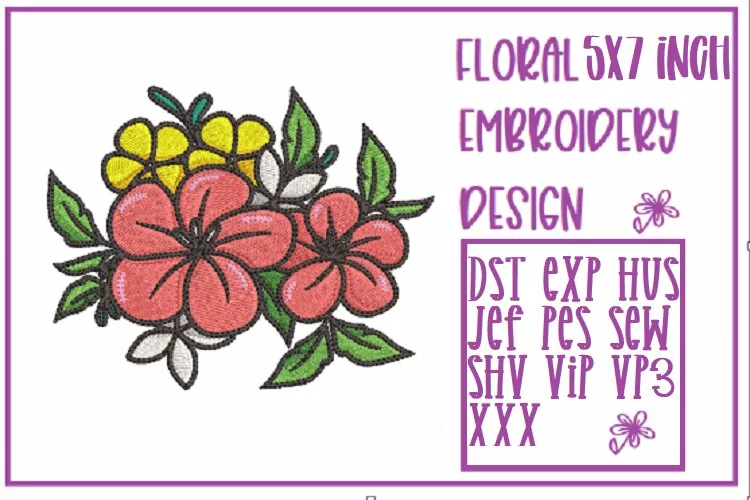 FLORAL EMBROIDERY DESIGN