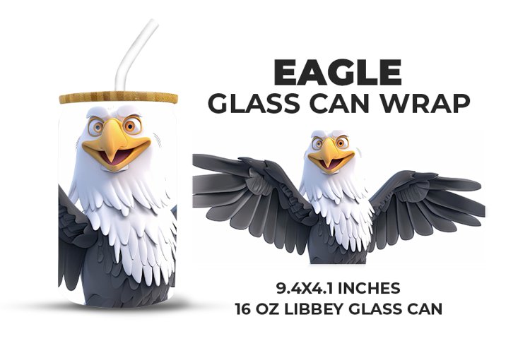 Eagle Glass Can Wrap