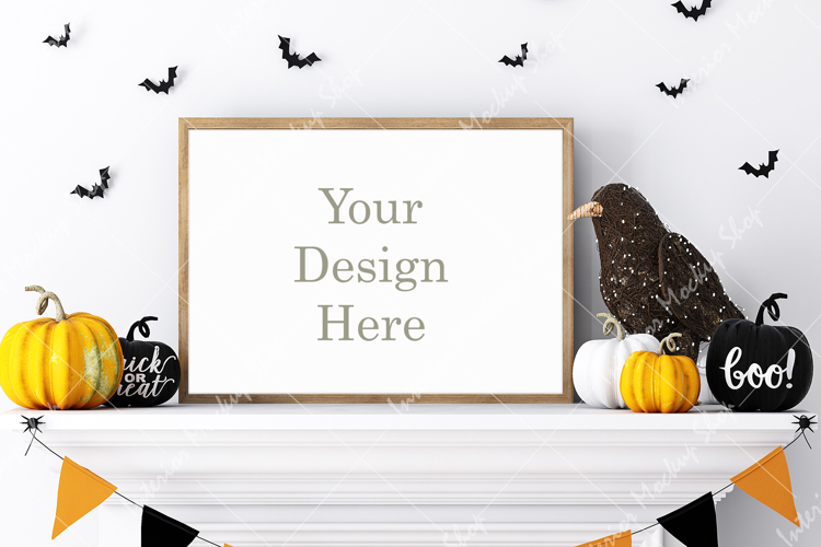 Mock up, Frame mockup in interior, Living room Mockup
