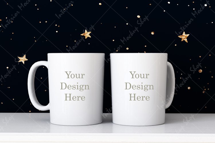 Mug Mockup, Two Mug Mockup, JPG example image 1