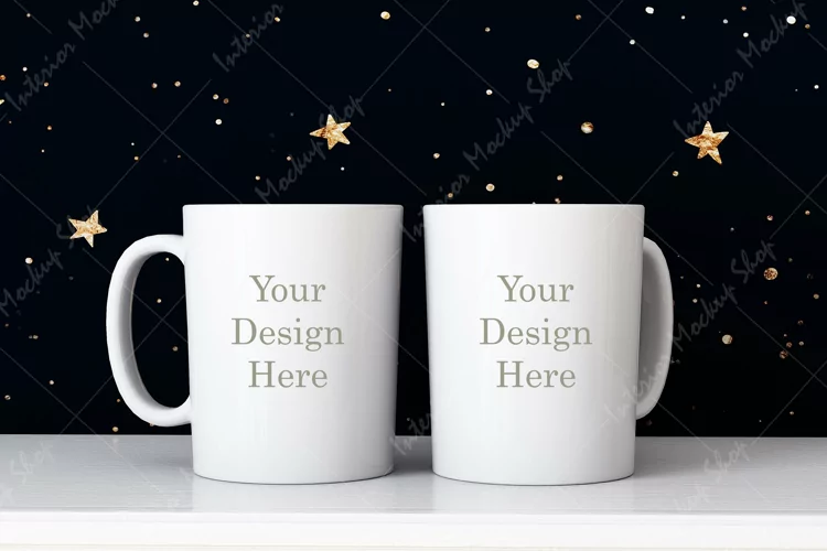 Mug Mockup, Two Mug Mockup, JPG