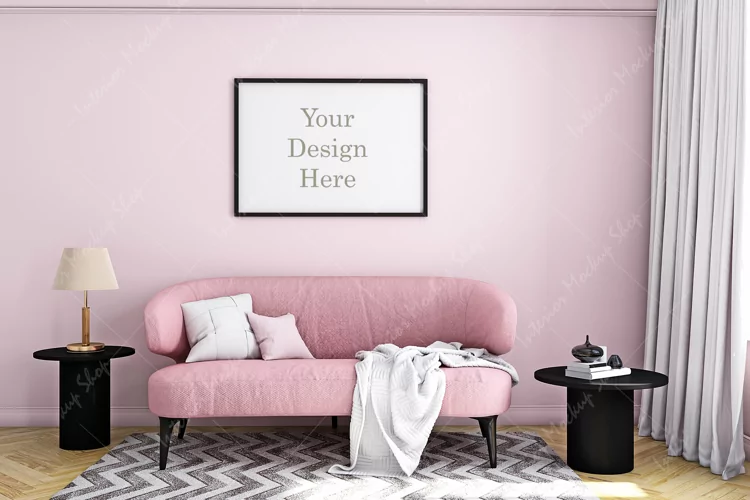 Mockup, Interior mockup, Living room mockup, Frame mockup