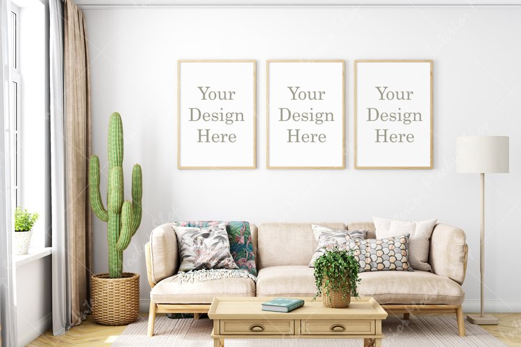 Frame Mockup, Living room Frame Mockup, Interior Mockup