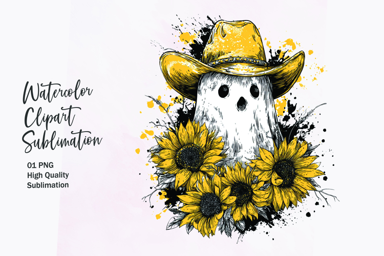 Watercolor Sunflower Clipart Image 16