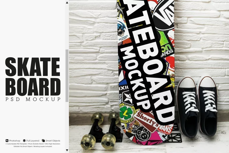 Skateboard Mockup #02