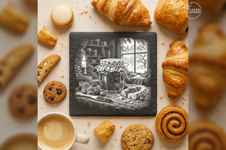 Christmas Pantry Jam Winter Baking Laser Engraving PNG