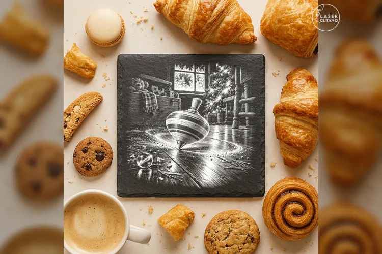 Spinning Top Nursery Laser Engraving PNG