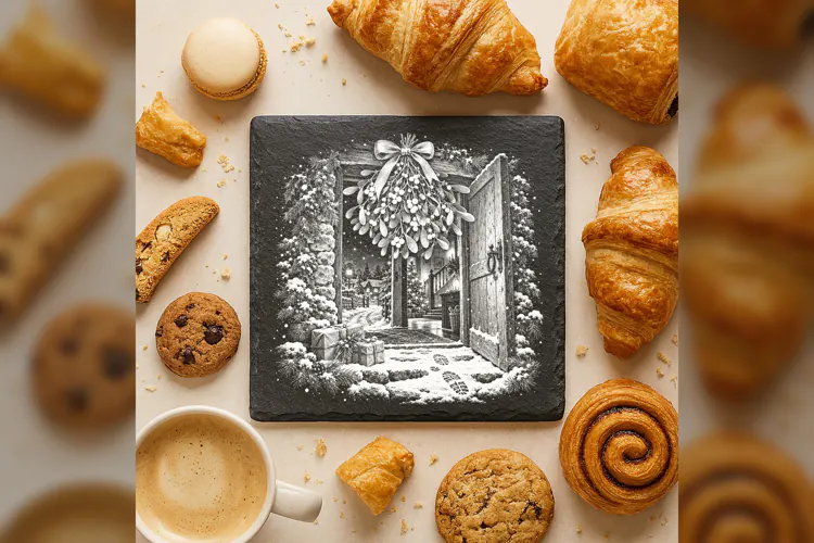 The Mistletoe Threshold Laser Engraving PNG