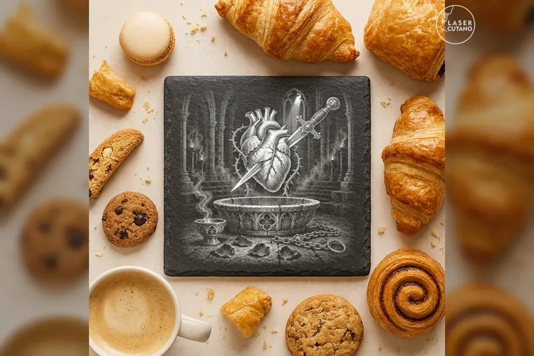 The Reliquary Wound Gothic Halloween Laser Engraving PNG