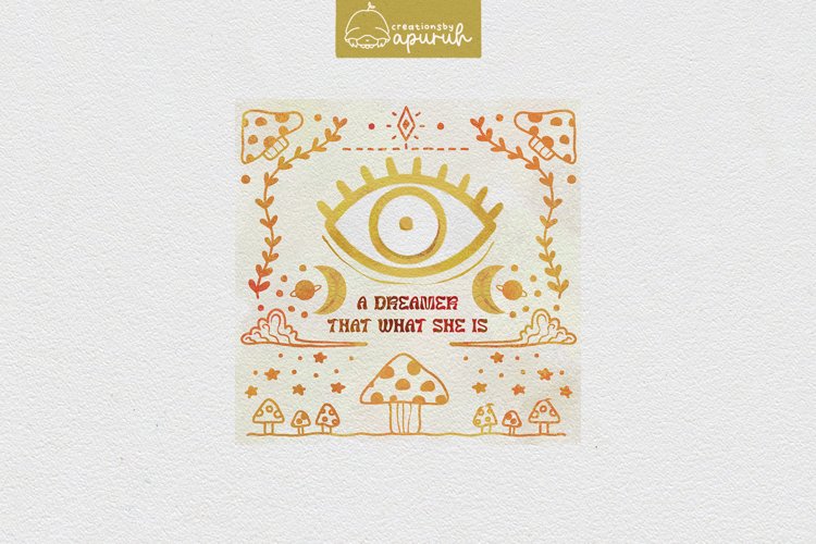 Boho Mystical Quotes Tee 02 example image 1
