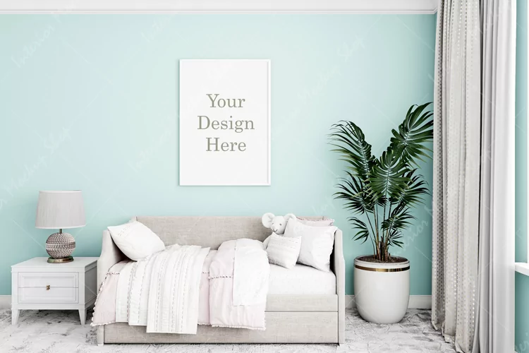 Mock up, Kids room mockup, Interior mockup