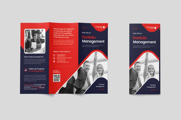 Portfolio Management Trifold Brochure example image 1