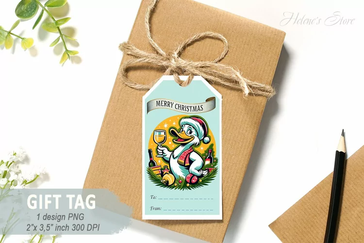 Gift Tags Printable PNG | Merry Christmas gift tag designs