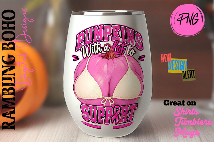 Pink Pumpkins with a Lot to Support Art Awareness example image 1