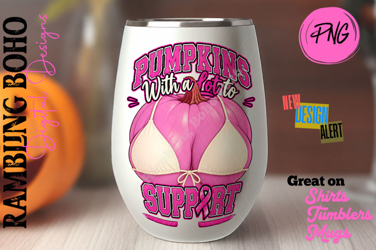 Pink Pumpkins with a Lot to Support Art Awareness