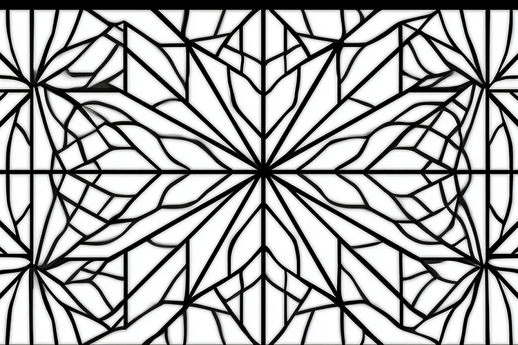 Black And White Line Art Image 23