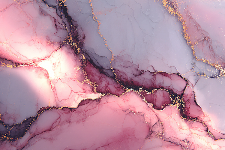 Pink and purple marble texture with gold accents