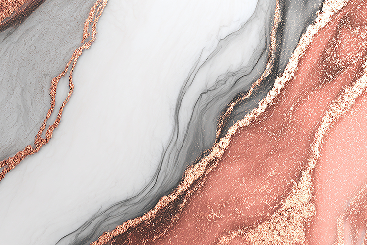 Marble pattern with gold and pink accents