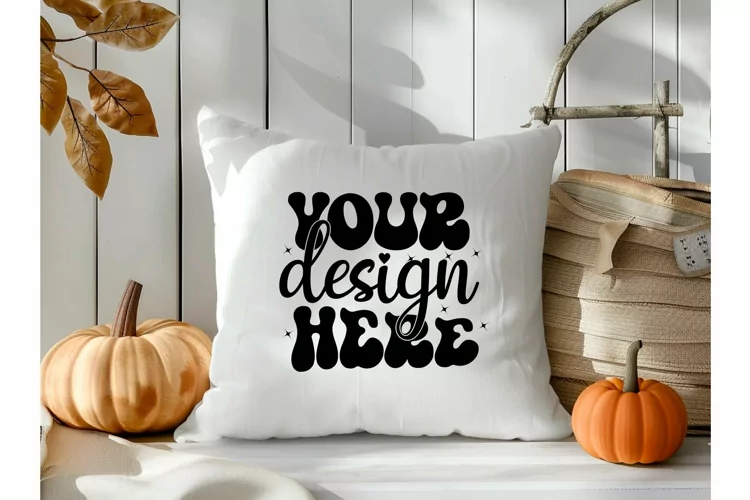 Square Pillow Mockup,Square Pillow JPG