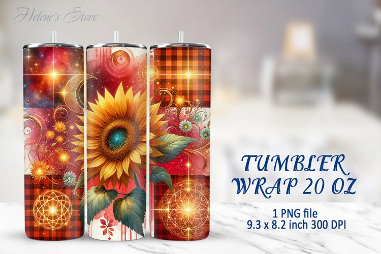 Sunflower Tumbler Wrap Image 2