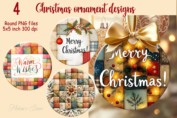 Christmas Ornament Sublimation Designs Image 21