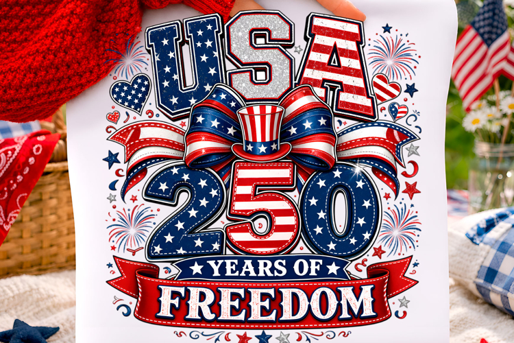 USA 250 Years of Freedom PNG