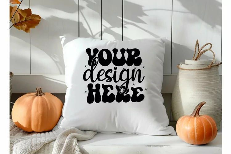 Square Pillow Mockup,Square Pillow JPG