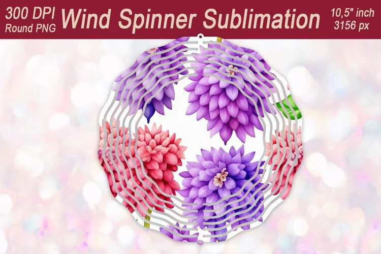 Spring Floral Wind spinner designs| Wind spinner sublimation