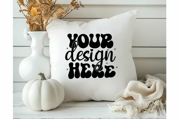 Square Pillow Mockup,Square Pillow JPG