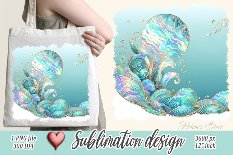 Ocean Waves Clipart Image 6