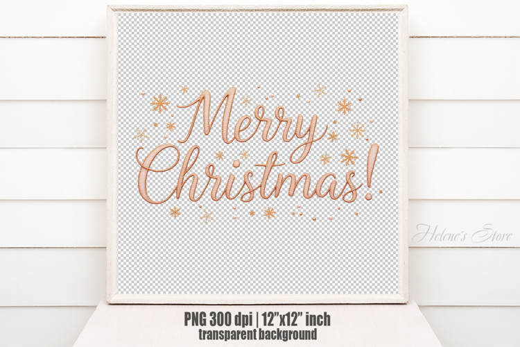 Golden Merry Christmas quote sublimation design clipart png