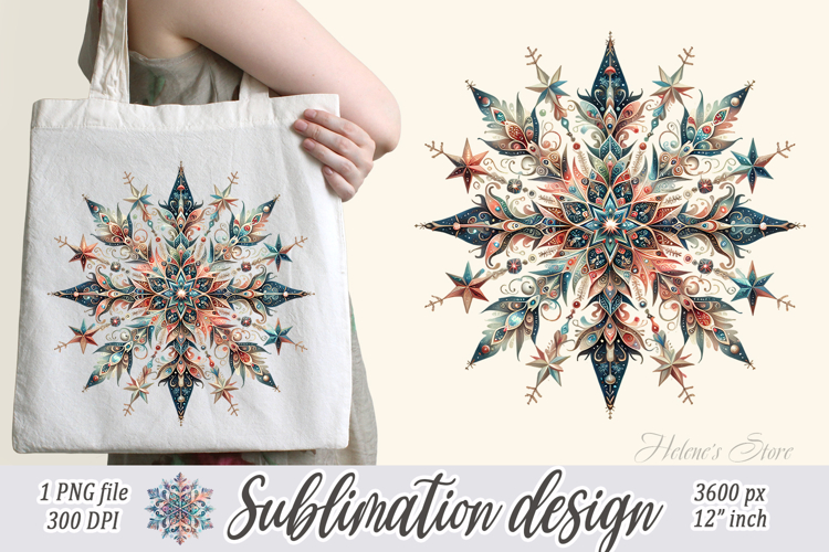 Christmas snowflakes clipart|Cute Winter flower shirt design