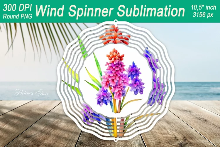 Spring Floral Wind spinner designs| Wind spinner sublimation
