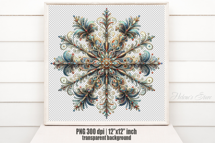 Christmas snowflakes clipart|Cute Winter flower shirt design