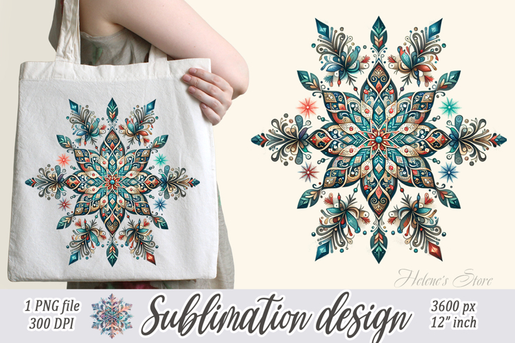 Christmas snowflakes clipart|Cute Winter flower shirt design