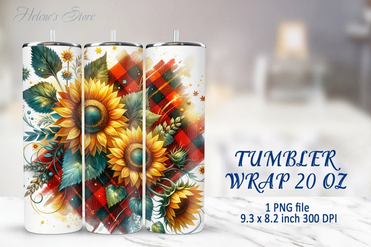 Sunflower Tumbler Wrap Image 22