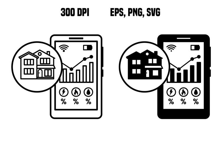 Energy Management Dashboard Icons example image 1