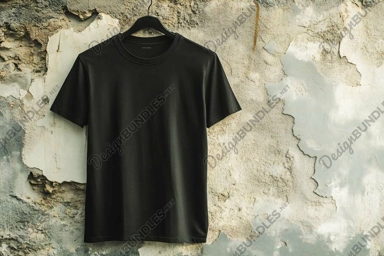 Black Tshirt Mockup Image 19