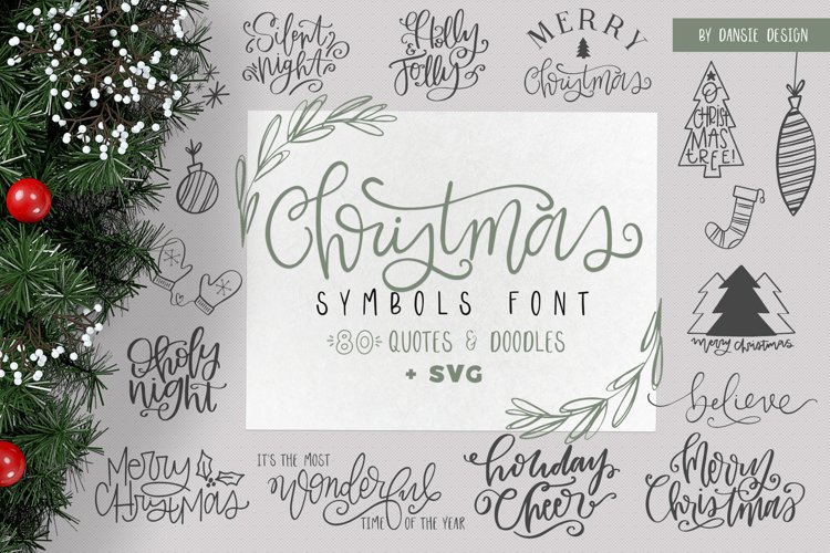 Christmas Symbols Font - Volume 2 example image 1