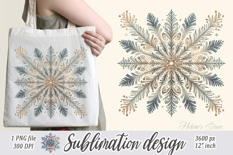 Christmas snowflakes clipart|Cute Winter flower shirt design