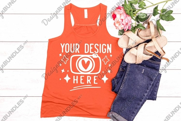 Bella Canvas 8800 Maroon,Bella Canvas Flowy Racerback Mockup