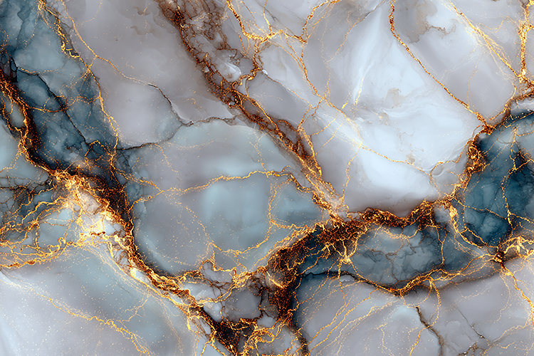 Teal Gold Marble Luxury Texture
